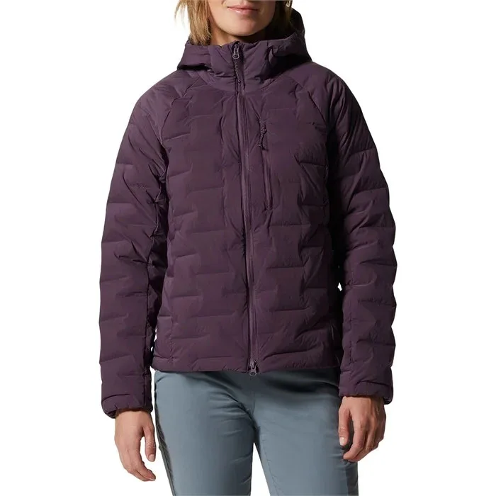 Women Down Jacket Puffer Jacket in Stock Clothing Plain Quantity Waterproof Autumn Winter Costom with Hoodie