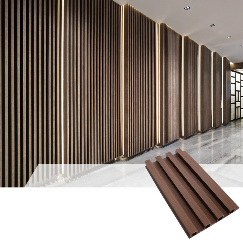 Indoor WPC Wall Panel 3D Wood Plastic Composite Wall Panel