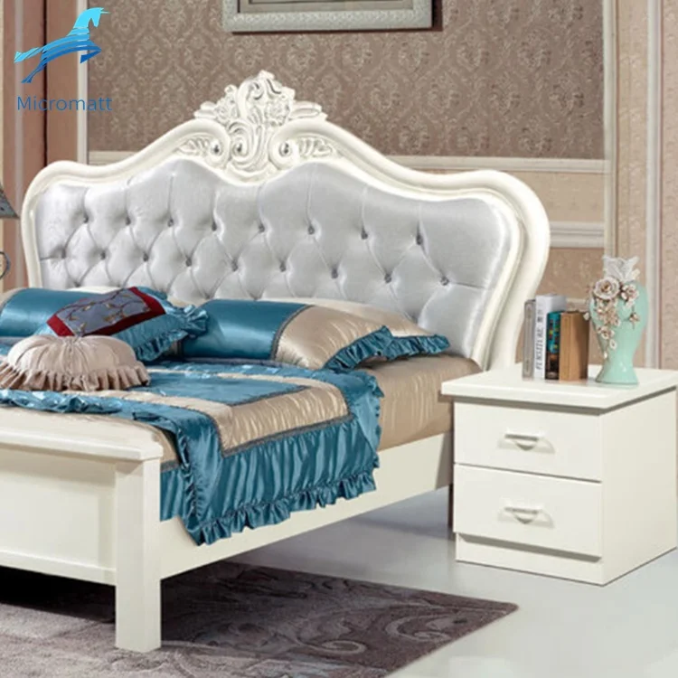 Bedroom Set Furniture Frame King Modern Luxury pine Double Bed