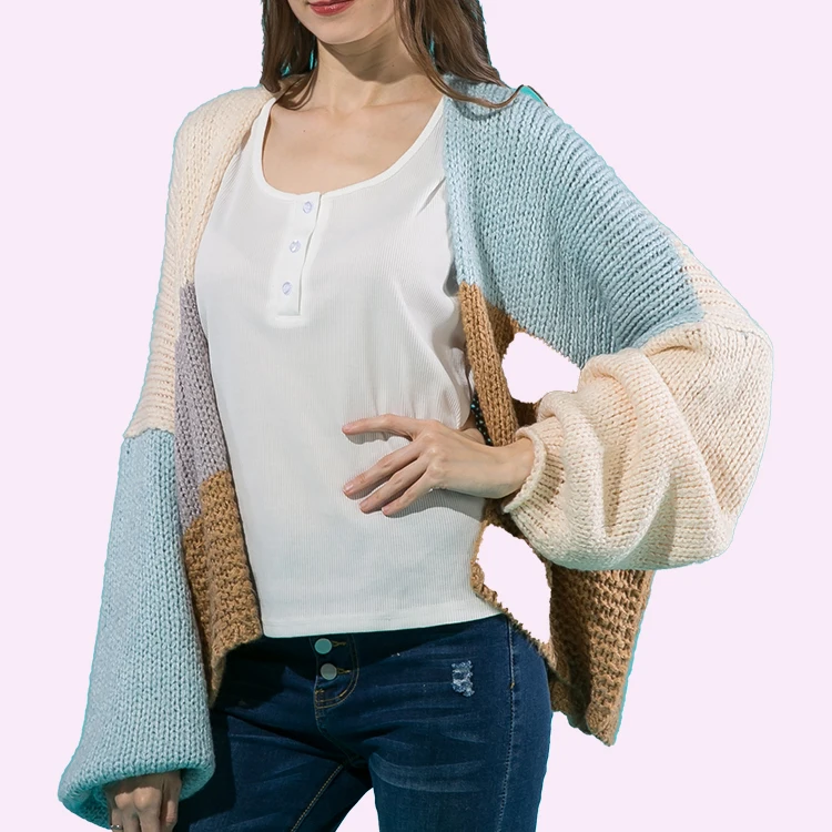 Fashion oversized Knit cozy crochet Sweaters Cardigan for Women Ladies Casual Loose Fit handmade Open Front Cardigan for women