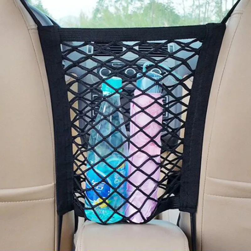 Car Seat Storage Net Pocket Decorative Mesh Bag and Isolation Front Universal in