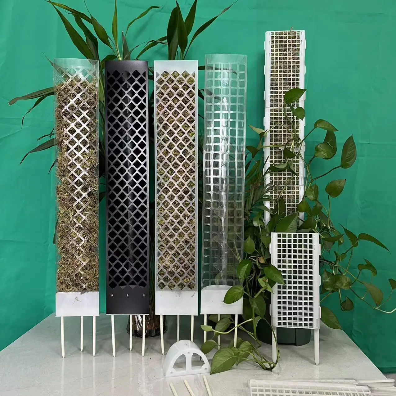 Plastic plant climbing vine fixed Moss column branches more than connecting types floor outlet interface