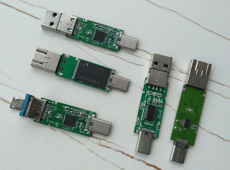 wholesale customized 4GB 8GB 16GB 32GB 64GB 128GB 3 in 1 Type-C Micro USB OTG Memory Chips for smart phones