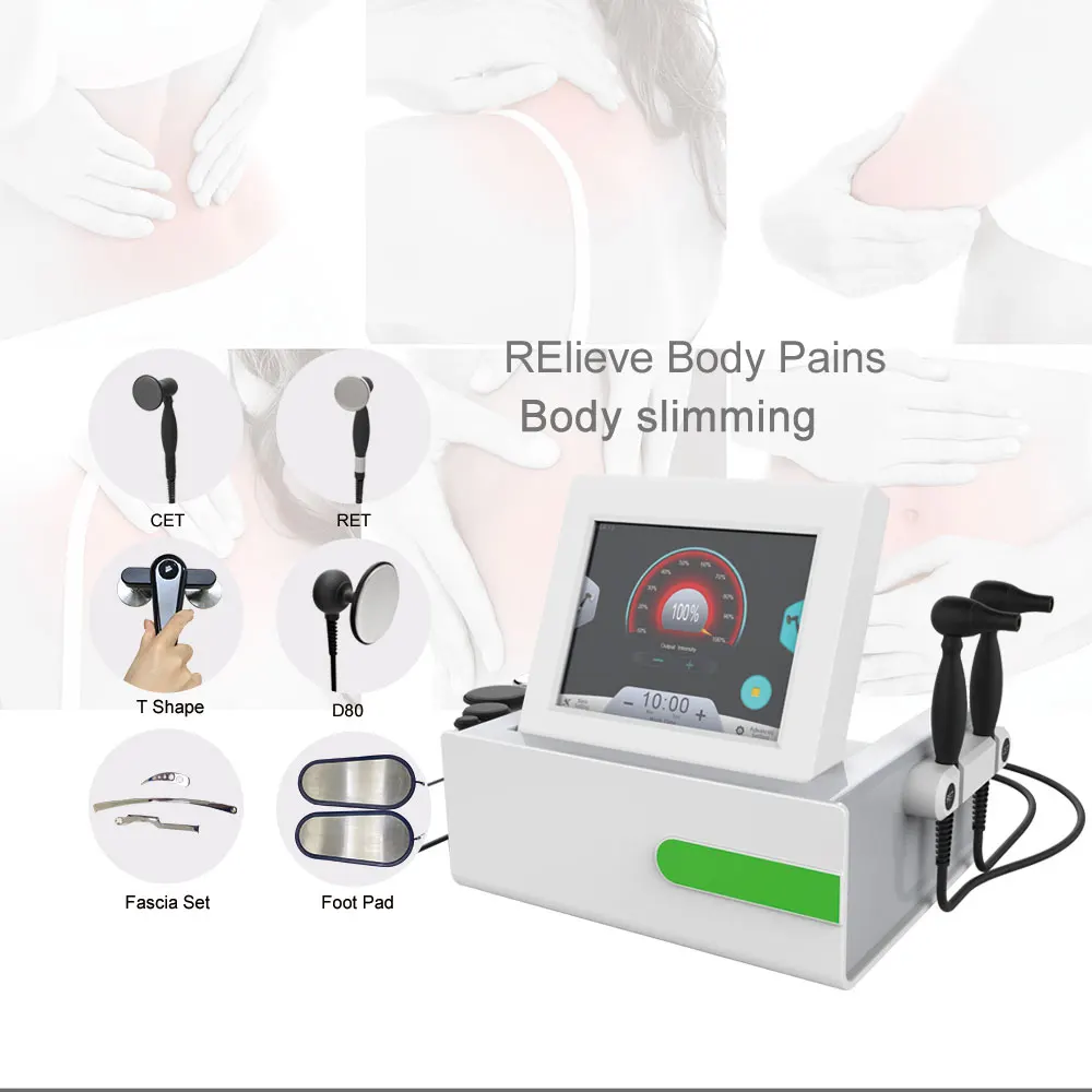 Spain Technology High Frequency Indiba Machine Tecar Diathermy Therapy Pain Relief Machine Body Care System