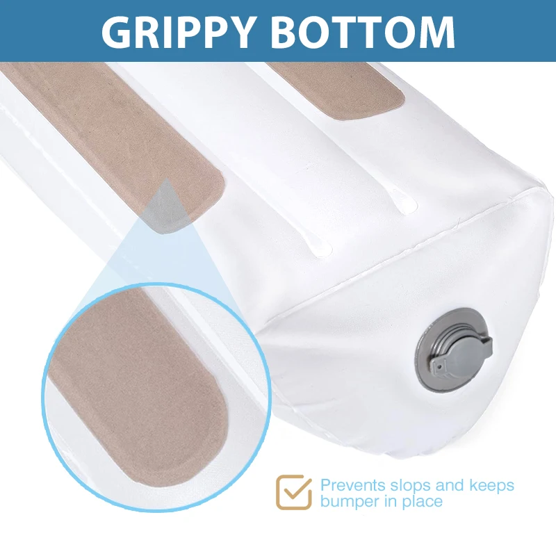 Non-Slip Cover Inflatable Mattress Travel Baby Bed Rail Inflatable Bed Bumper Baby Safety Portable Bed Rail Guard for Toddlers