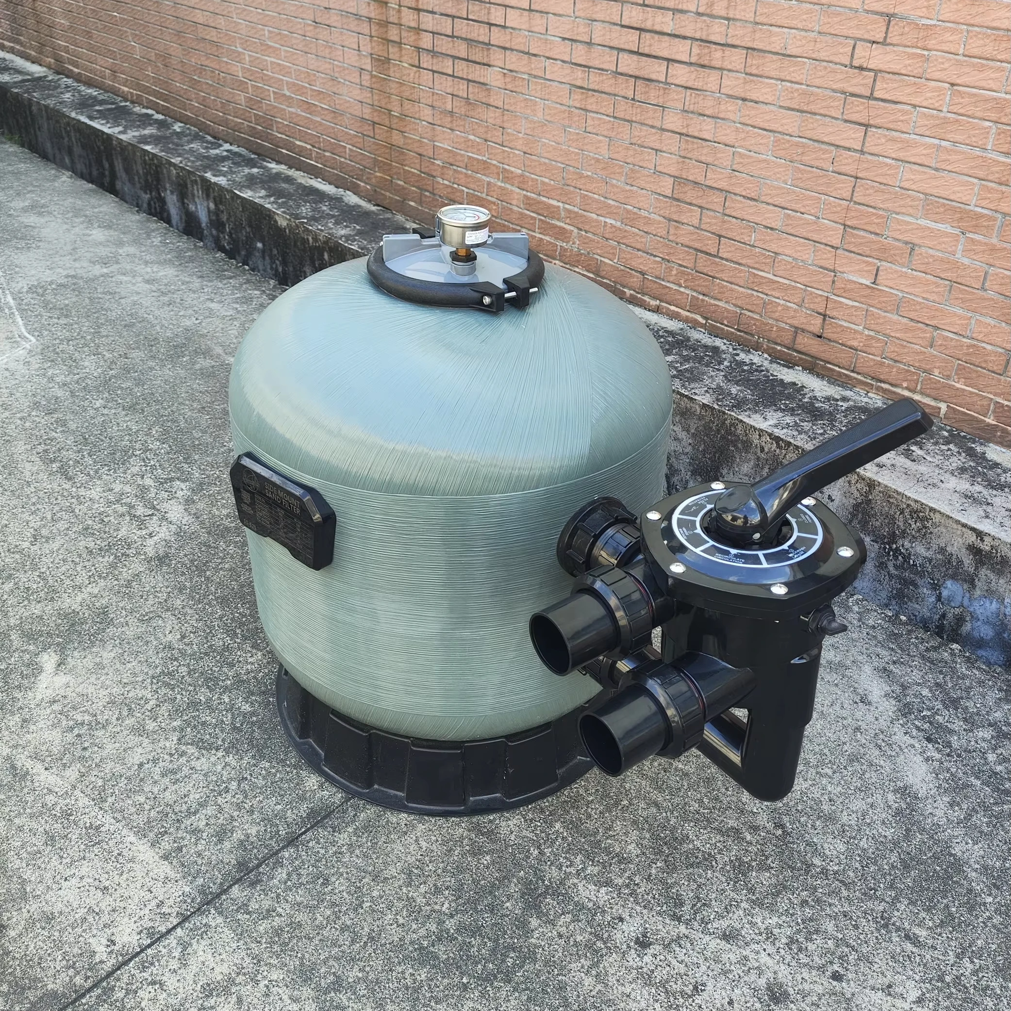 Wholesale Home & Commercial Side-Mount High Quality Fiberglass Sand Filter for Swimming Pool accessories