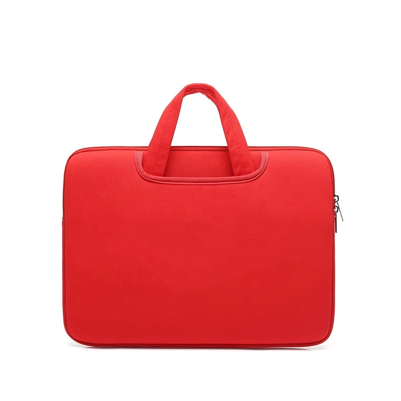 promotion customized logo notebook handbag Stylish Soft zipper traveling business portable 16inch neoprene laptop bag sleeve
