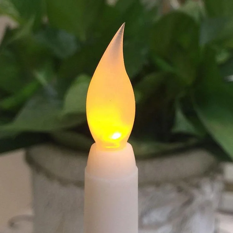 27 cm tall use battery Led taper long flameless candle similar to the real candle light flash for candelabra decoration wedding