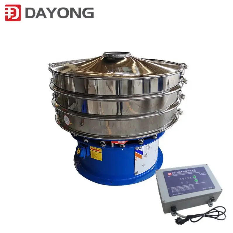 Three-dimensional rotary vibrating screen laboratory inspection screen for contact materials