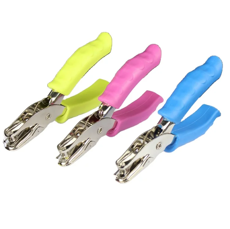 HZVCW 2022 горячая распродажа 3 мм прорезиненный ручной Дырокол для школы офиса металлический Дырокол для бумаги Дырокол