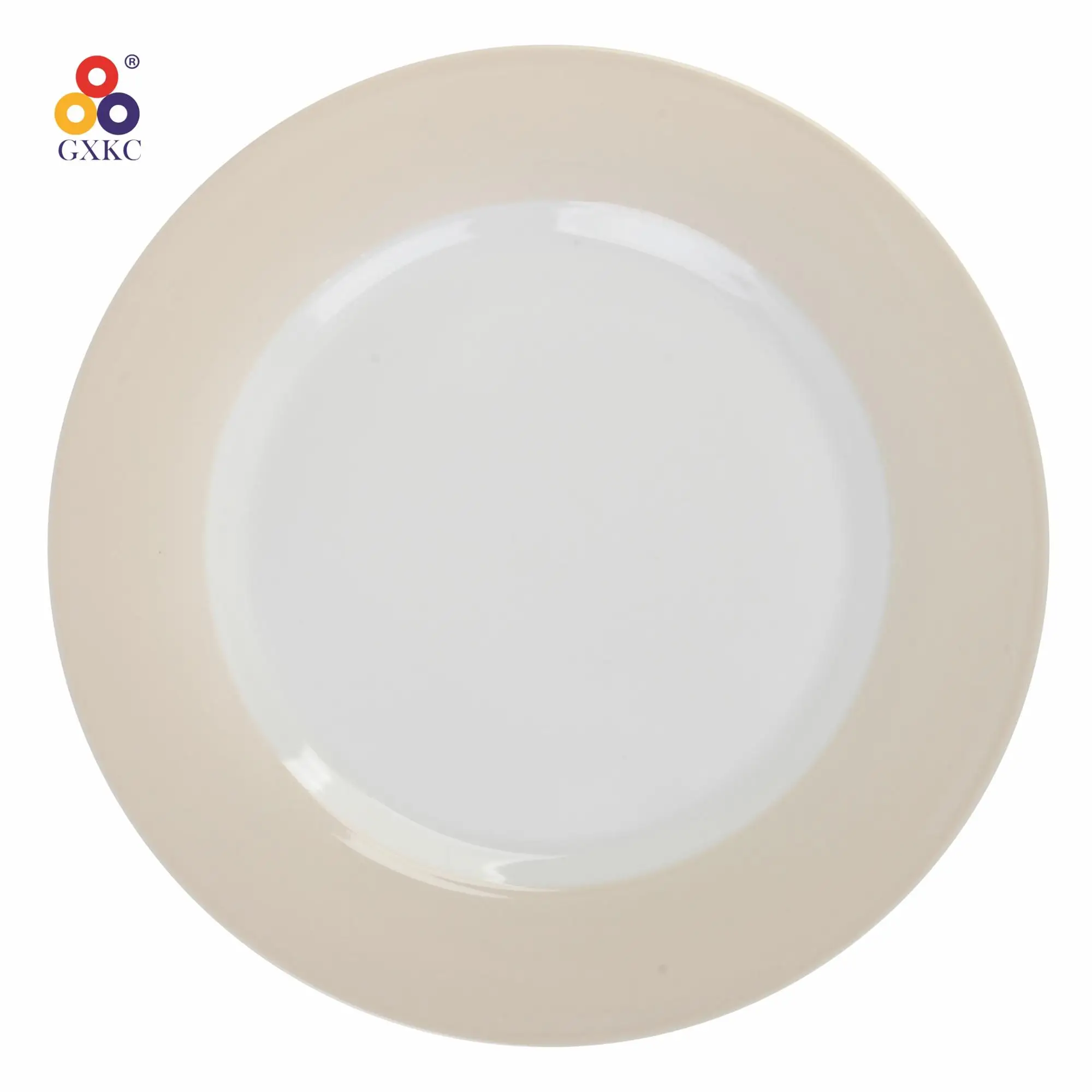 Оптовая продажа, однотонная посуда, керамическая фарфоровая десертная тарелка