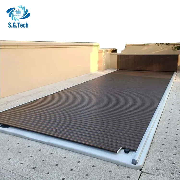 Water Crown Automatic High Quality Rolling Shutter Durable Pool Cover for Pools Jacuzzis Spas-Sturdy Pool Cover Equipment