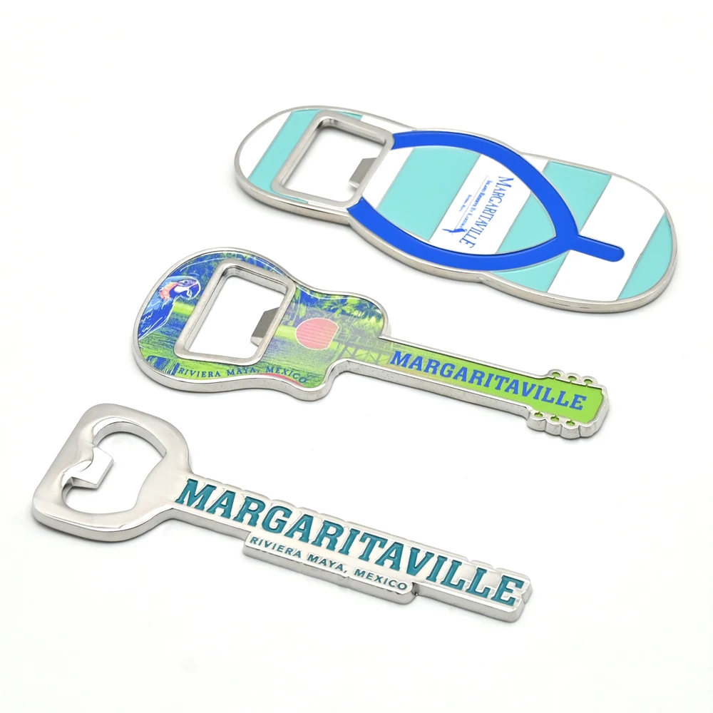 Hot Sale Violin Design Magnet Metal Beer Bottle Opener Wine Corkscrew with Custom logo