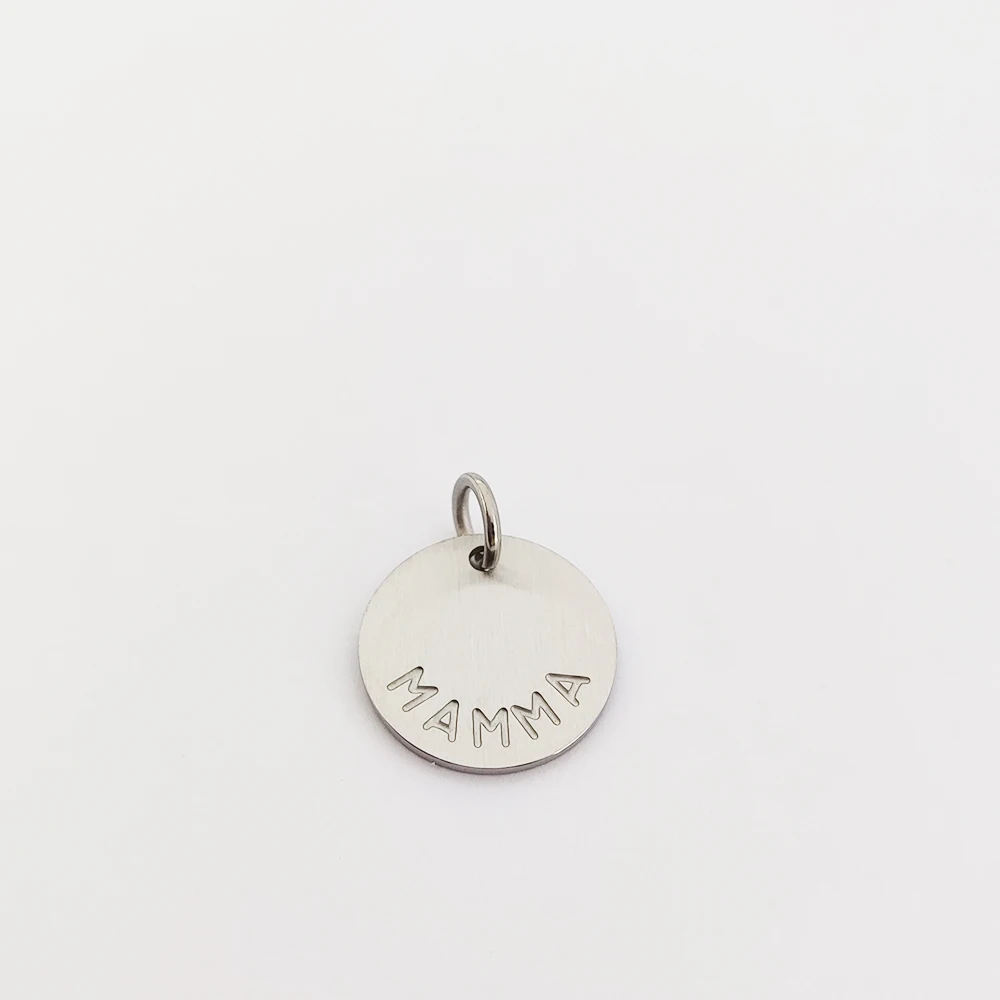 Tags Alibaba bijoux Stainless Steel Jewelry Wholesale Custom Tags Pendentif A Graver Gold Jewelry Necklaces Custom Letter Tags