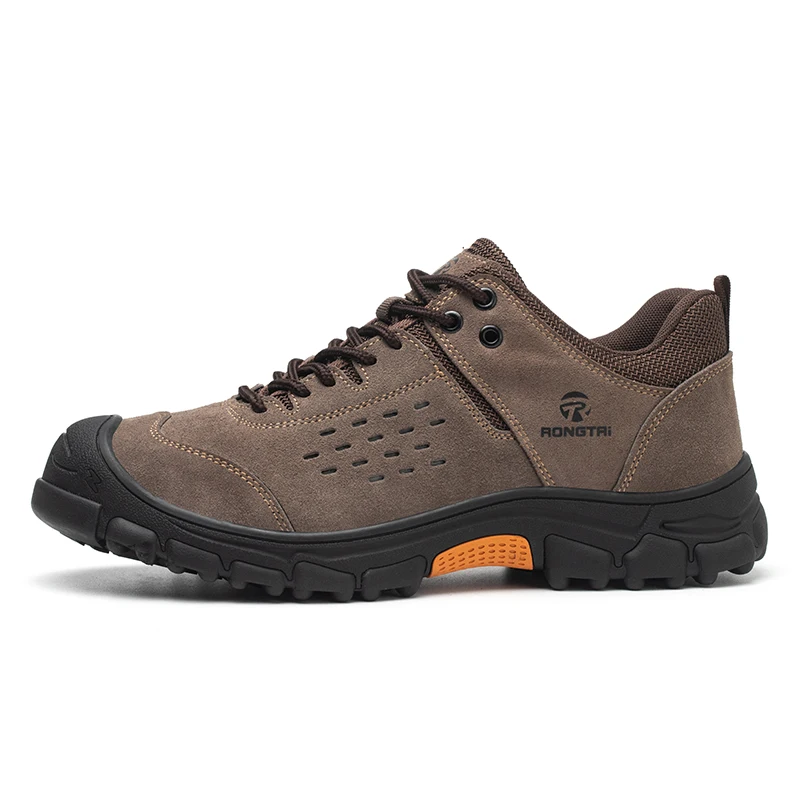 Lightweight Unisex Anti-Skid Safety Work Shoes with Steel Toe Breathable Summer/Winter/Spring Suede Upper Safety Shoes