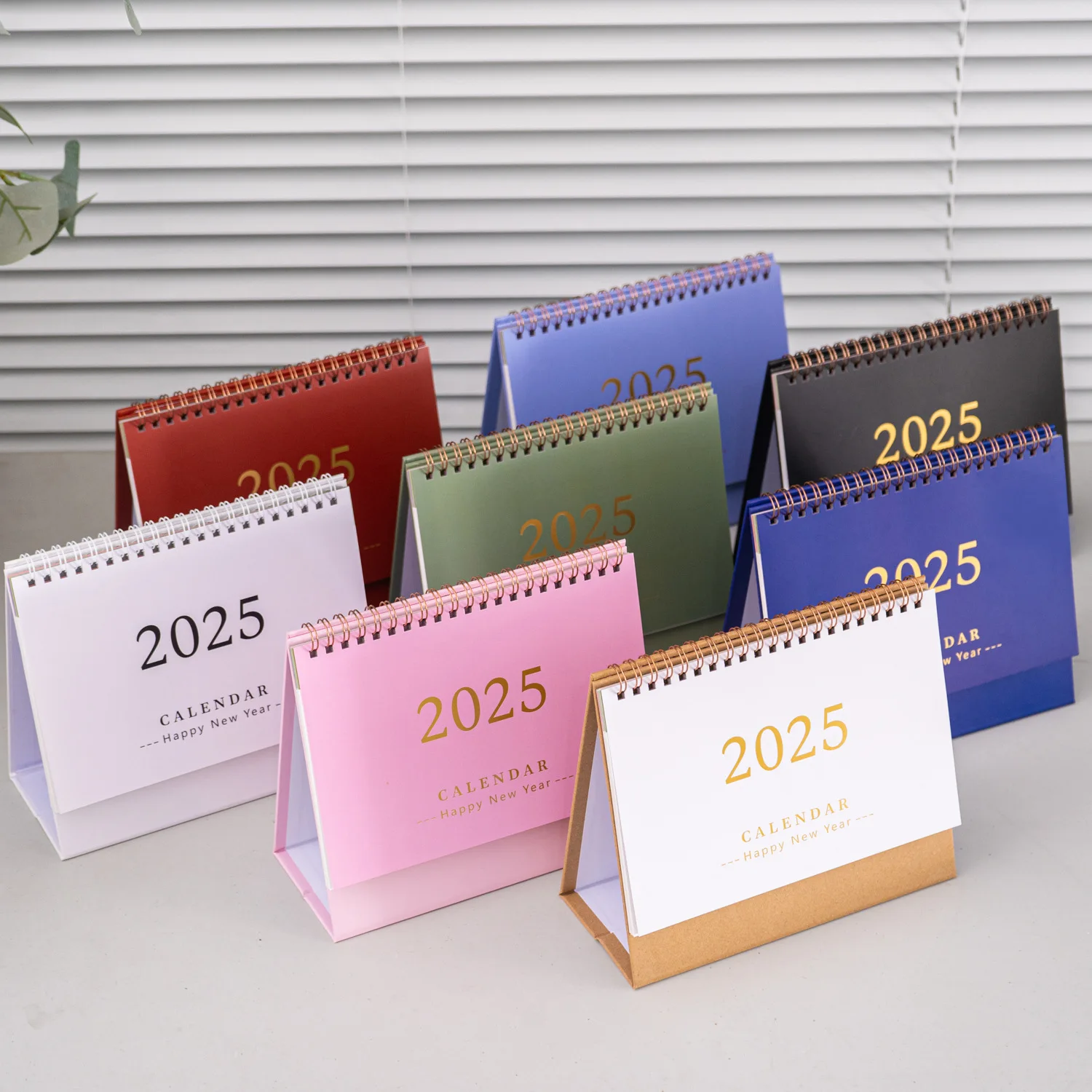 Promotional Customizable Mini Desk Calendar For Schedule Cute Calendars Spiral Office Calendar