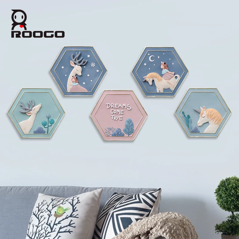 Roogo каучуковая милая девушка настенная живопись подвесной домашний декор