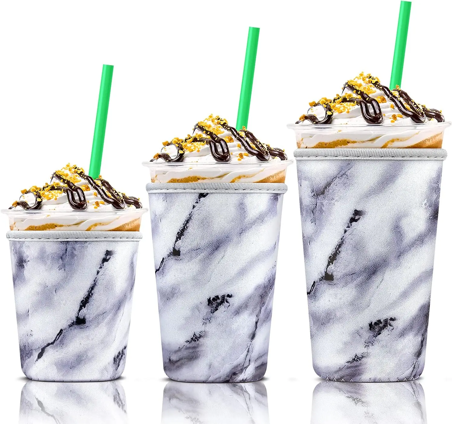 Простой Неопреновый Изолированный водонепроницаемый складной портативный рукав чашки