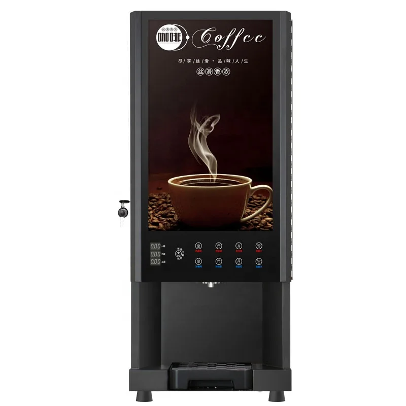 Commerical Instant Automatic Coffee Vending Machine 7 kinds drinks hot chocolate automatic commercial instant coffee maker