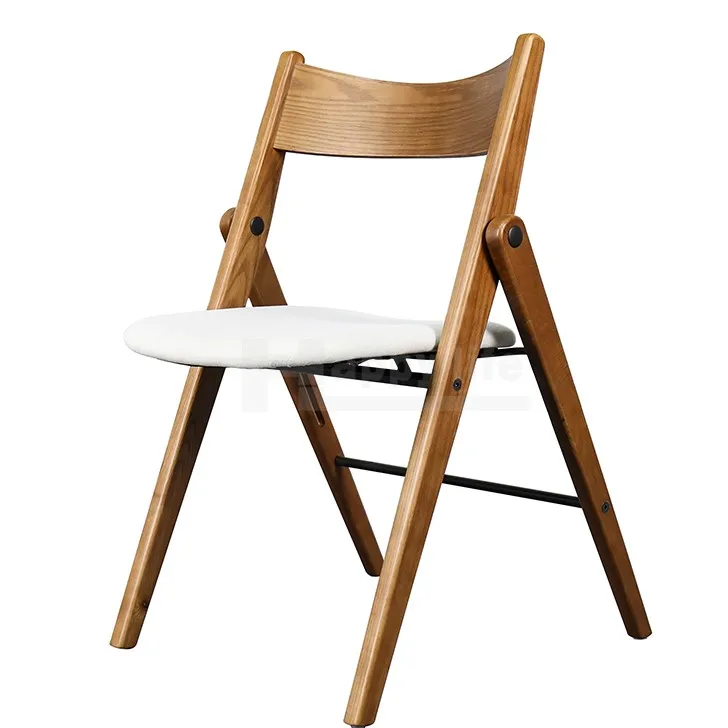 Modern Design Antique Vintage Foldable Solid Wood Chair For Indoor Restaurant Cafe Balcony Garden Manufacturer Wholesale