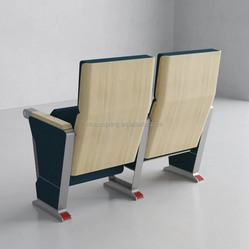 Meeting Room Conference Armrests Cinema Theater Seat Folding Movable Conference Fabric School Lecture Hall Auditorium Chair