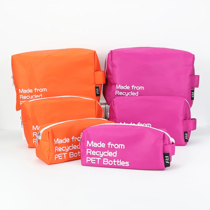 Косметички для косметики из эко-полиэстера