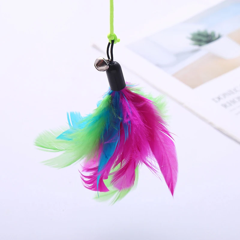 
Dolphin cute feather laser pointer cat pet funny cat plush stick toy interactive toy 
