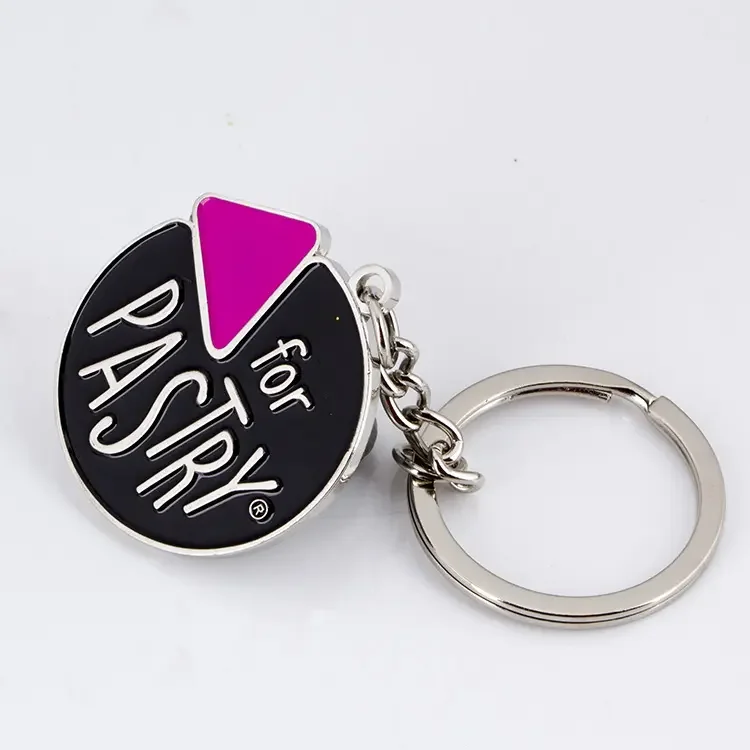 Factory Custom Keyring Personalised Vintage Motel Hotel Chain metal Label Name Card Keytags Keychain tags