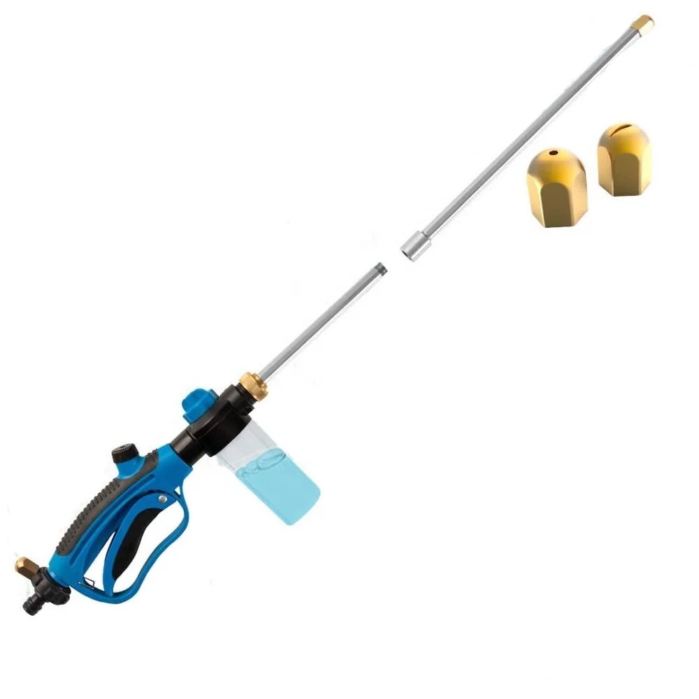 Multi-Use High Pressure Garden Cleaning Car Washing Water Jet Zoom Wand Sprayer Lance Brush Broom Car Wash Spray Gun Cleaner