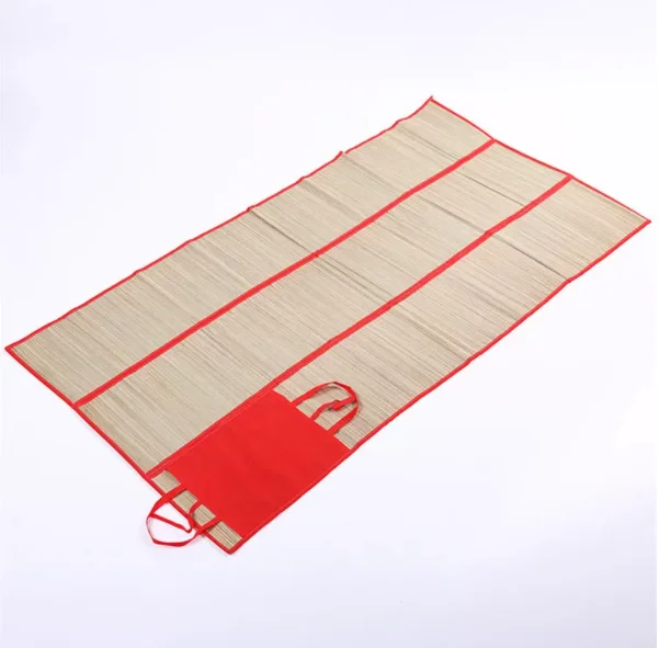 Two Fold Eco-Friendly Sea Weed Beach Mat Portable Straw Beach Travel Mat For Summer