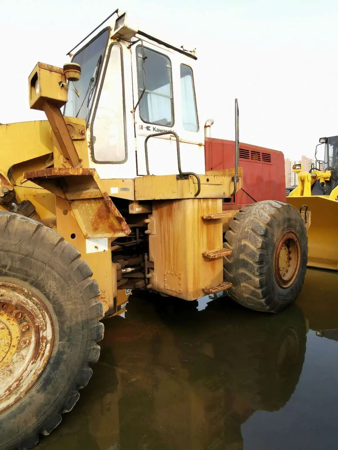 used Kawasaki 90Z-3 wheel loader,cheap Kawasaki 70Z 80Z 90Z used wheel loader for sale