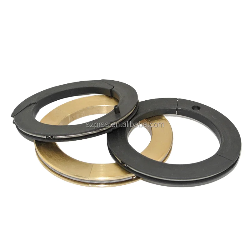 mechanical seal of Air Compressor Spare Parts brass carbon graphite segmented piston seal ring  packing rings seals