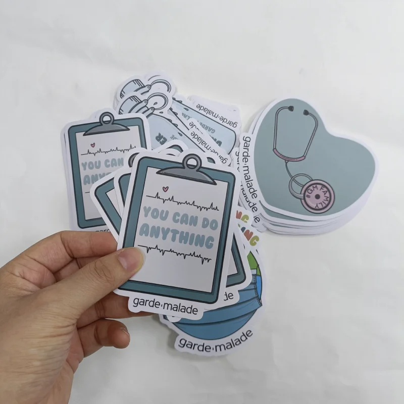 Waterproof PVC sticker Custom die cut sticker Self adhesive individual cute logo label