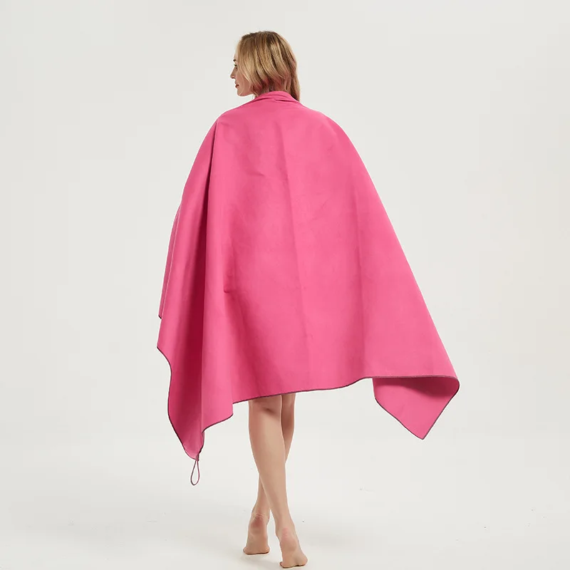 BESTOWER Portable 70*140 CM Custom Logo Outdoor Quick Dry Microfiber Bath towel With Mesh Bag