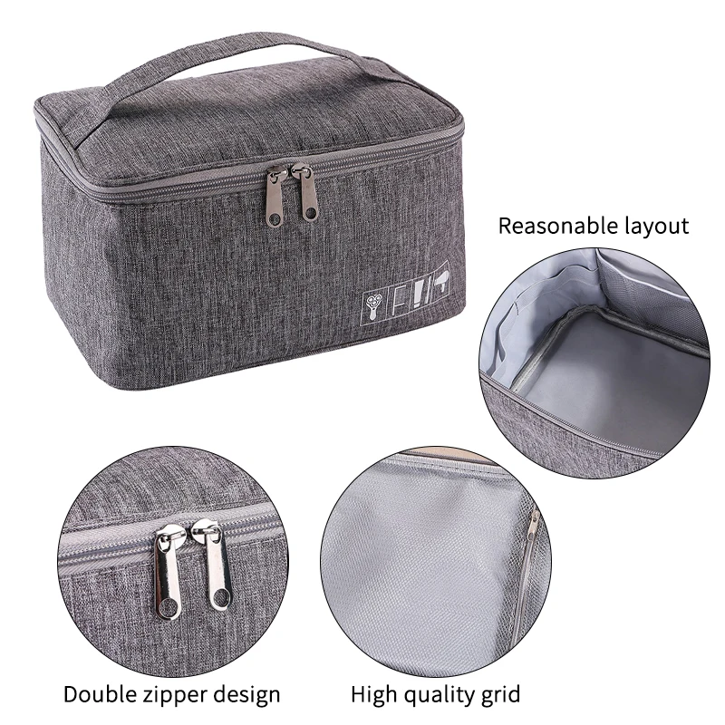 Classic Green Korean Fashion Large Capacity Makeup Cosmetic Storage Bag