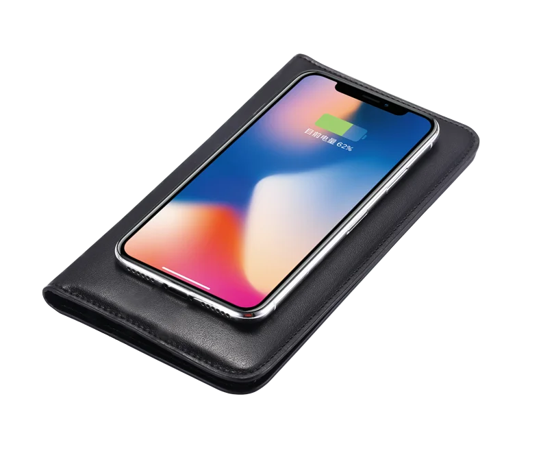 China Professional Customized Wireless Charger Powerbank in Wallet as Business Gift