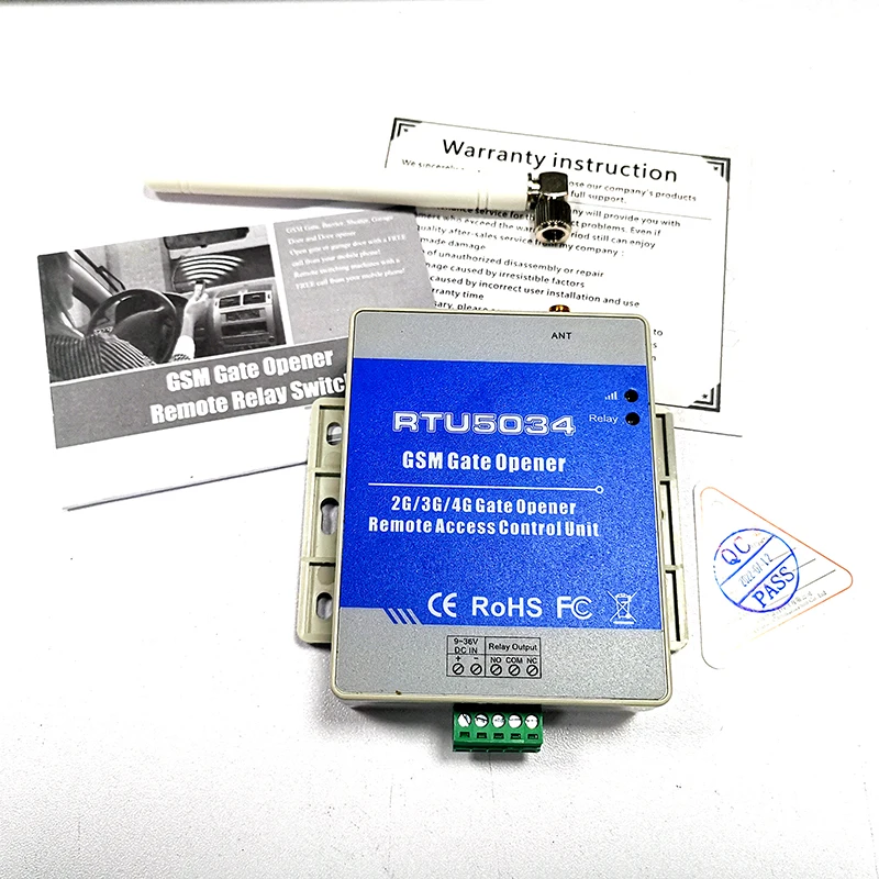 Smart RTU5034 GSM Открыватель ворот дозвальщик реле доступа контроллер система бесплатной домашней сигнализации 2 г