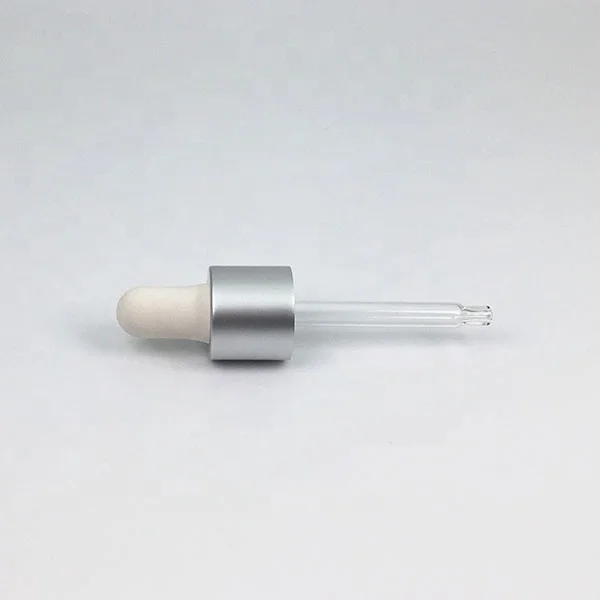 18/415 matt silver aluminum cap dropper