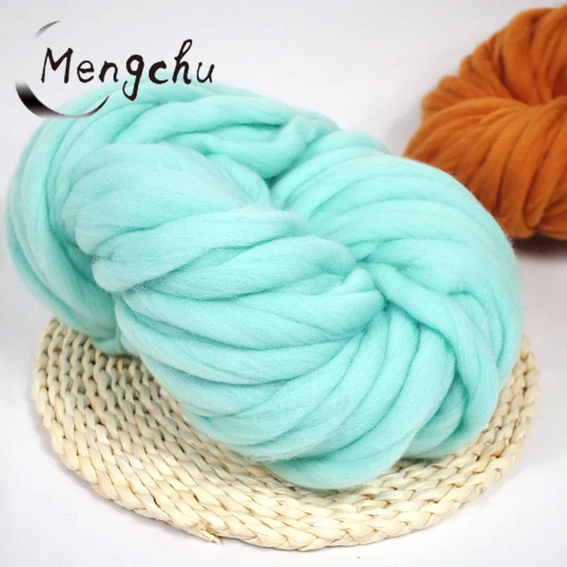 Cheap Thick  100% Merino Wool Bulky Yarn Super Chunky Giant Yarn for Arm Knitting