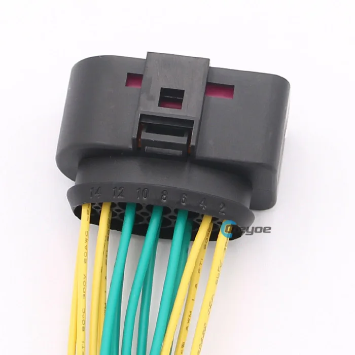  14 pin проектор Фара ксенон HID Разъем жгут проводов свиной хвост подходит для 13-18 Dodge Ram 1500