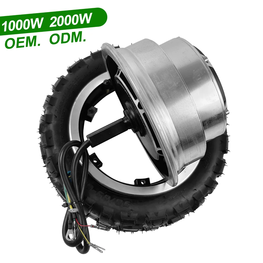 OEM ODM 48v 60v 72v rear electric 11 inch wheel 2000w cheap scooter brushless hub 5.5 kg skateboard dc motor