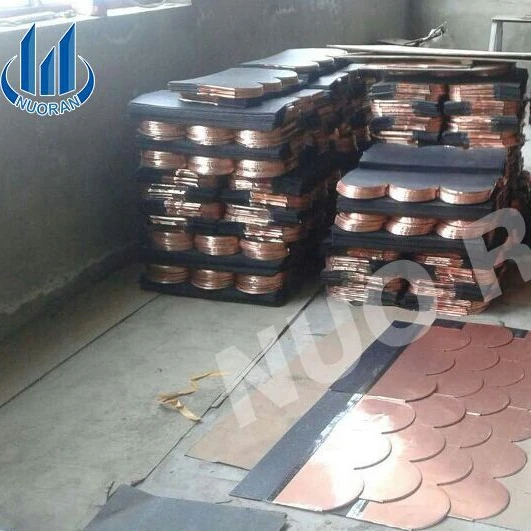 Guangzhou building materials Copper Roofing Tiles, Fish Scale Slate Roof Tiles