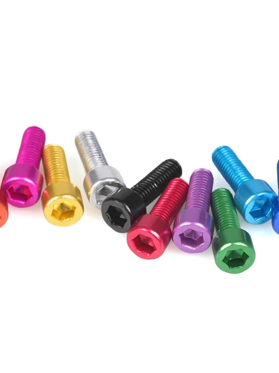Aluminum Allen bolt M3 M4 M5 M6 Colorful Aluminum Alloy Hex Socket  Screw Bolts