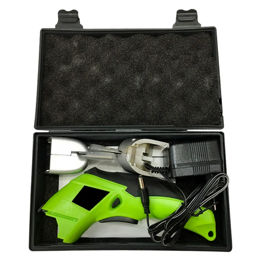 High Quality Electric Tailor Scissors Stainless Steel Blade with Plastic Handle Plug-In Charging for Garment Cutting