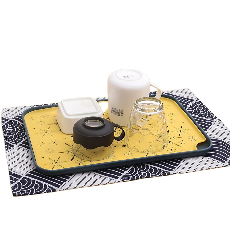 
Многофункциональный креативный прямоугольный пластиковый поднос в скандинавском стиле, лоток для хранения, домашние кухонные лотки для фруктов и десертов 