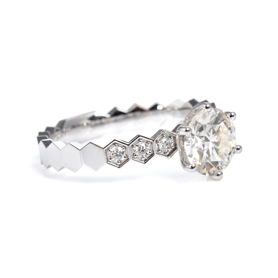 Кольцо высокого качества, новый модный дизайн, модные ювелирные изделия, кольцо со средним бриллиантом для пары