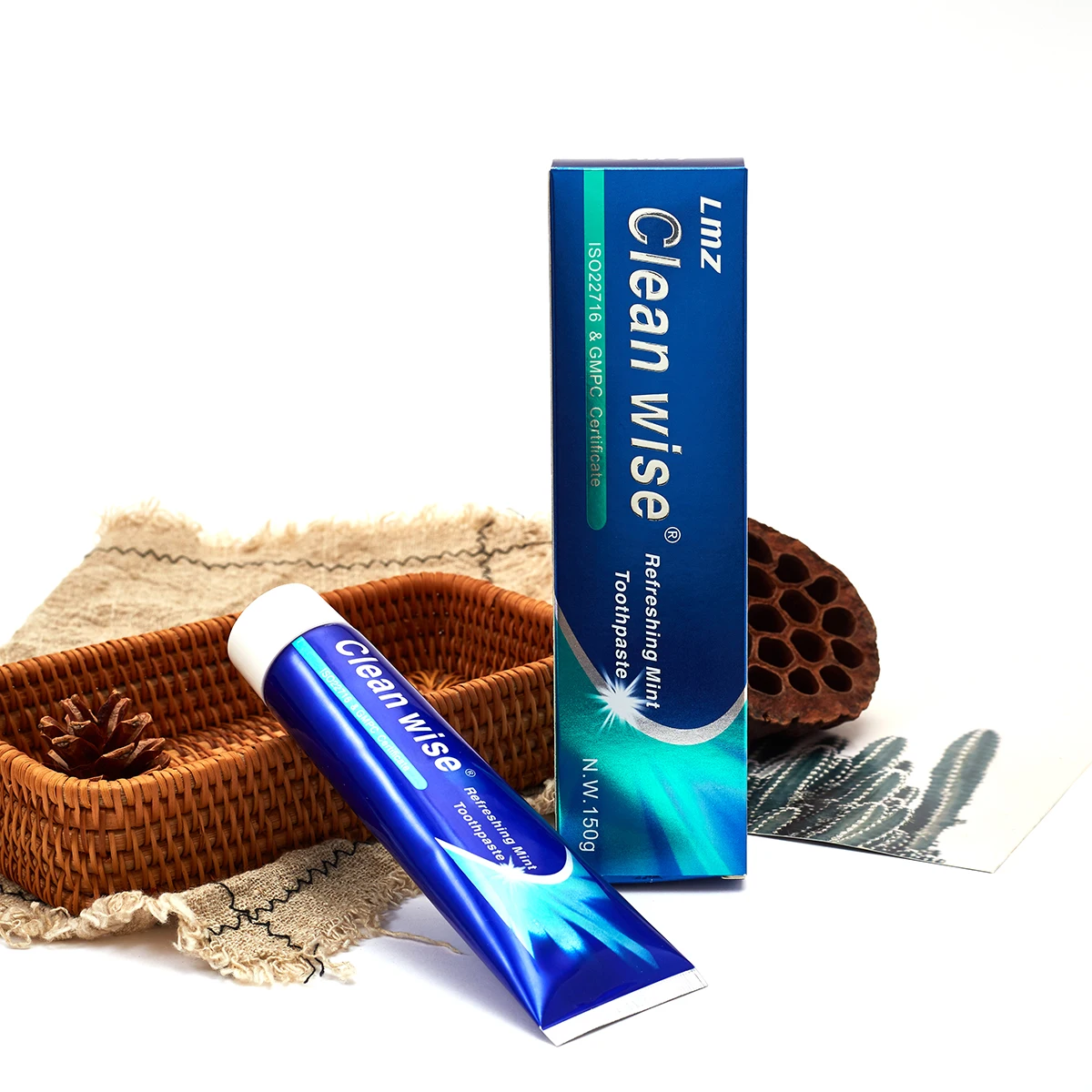 Custom Private Label Gums Bleeding Anti Sensitative Anti Plaque Fluoride Free Mint Flavored Toothpaste