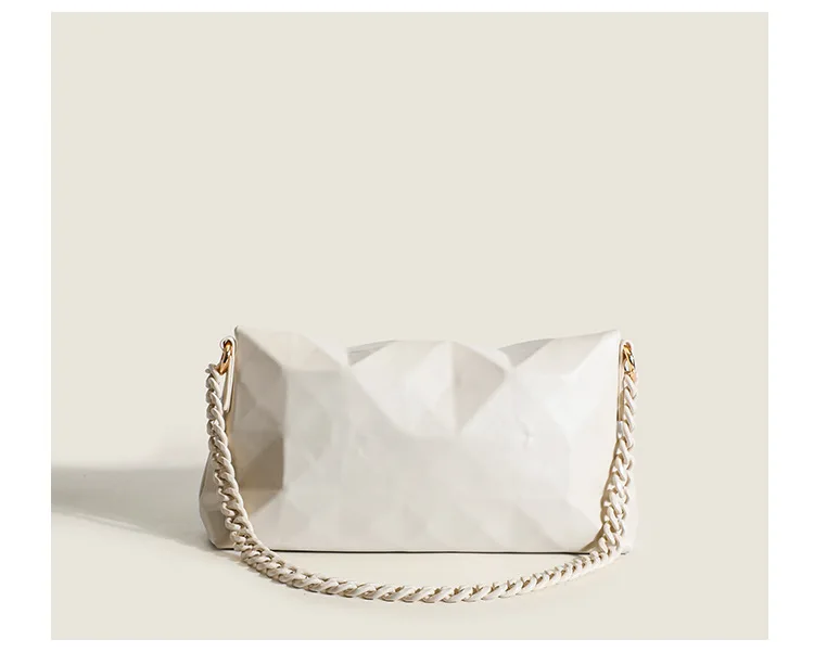 Sac Tendance 2024 Carteras Para Mujer Design Fashion Rhombus Underarm Bag Soft Leather Single Shoulder Crossbodoy Bag With Chain