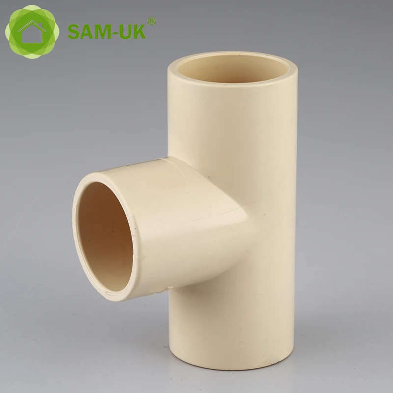 Sam-uk Factory made high quality and various sizes can be customized upvc pipe tee fitting plastic