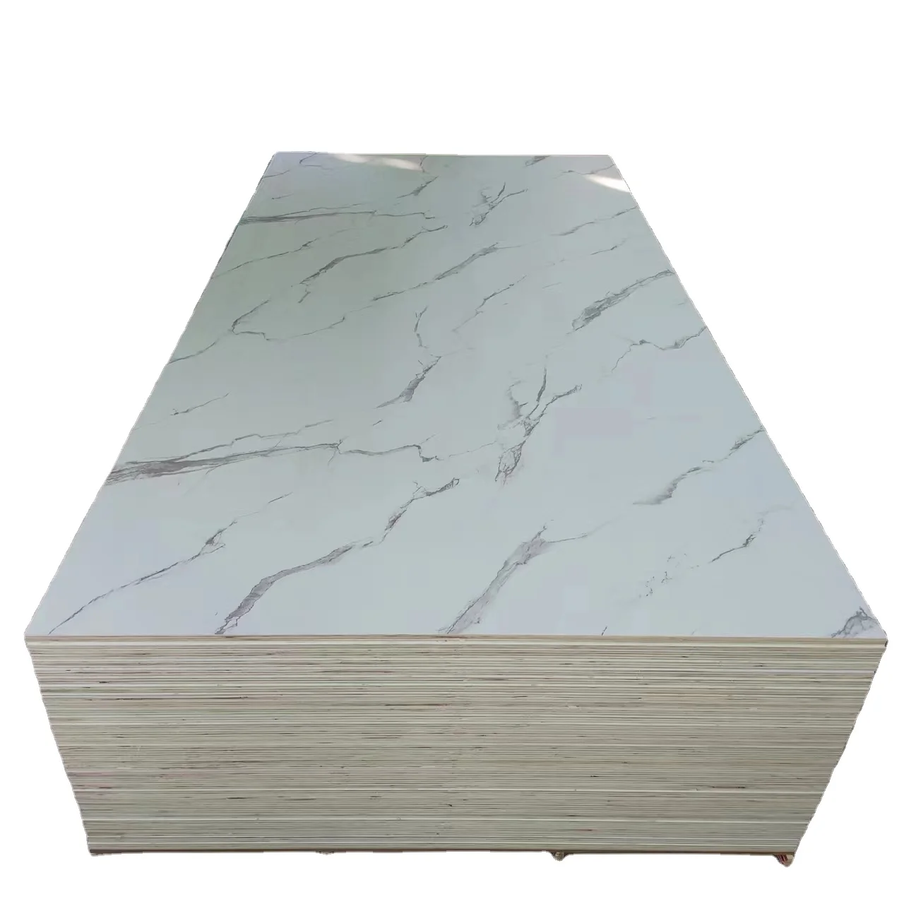 White Melamine Laminated Plywood E1 Glue Melamine Plywood Board for Furniture Cabinets